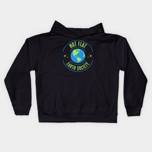 Not Flat Earth Society Kids Hoodie